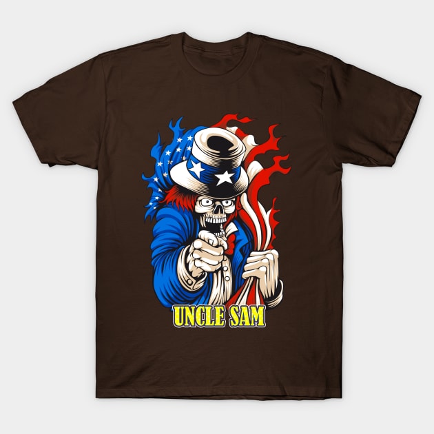 Uncle Sam T-Shirt by jonathanptk